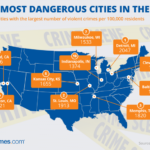 9 городов Иллинойса вошли в топ-100 самых опасных городов в США.