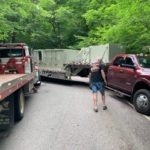 Пикап с трейлером застрял на Smugglers Notch. Тракдрайвер Николай Онукевич оштрафован на $1197