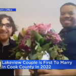 Первая пара из Lake View, вступившая в брак в округе Кук в 2022 году