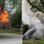 В понедельник днем в Vernon Hills случился сильный пожар, в результате которого серьезно пострадало два дома